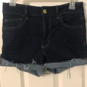 American Eagle Hi Rise Shortie Shorts